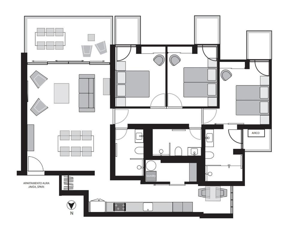 Apartamento Aura Хавеа Экстерьер фото